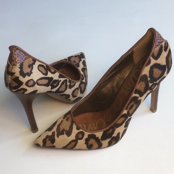 Sam Edelman Leopard Print High Heels - Picture 2 of 13